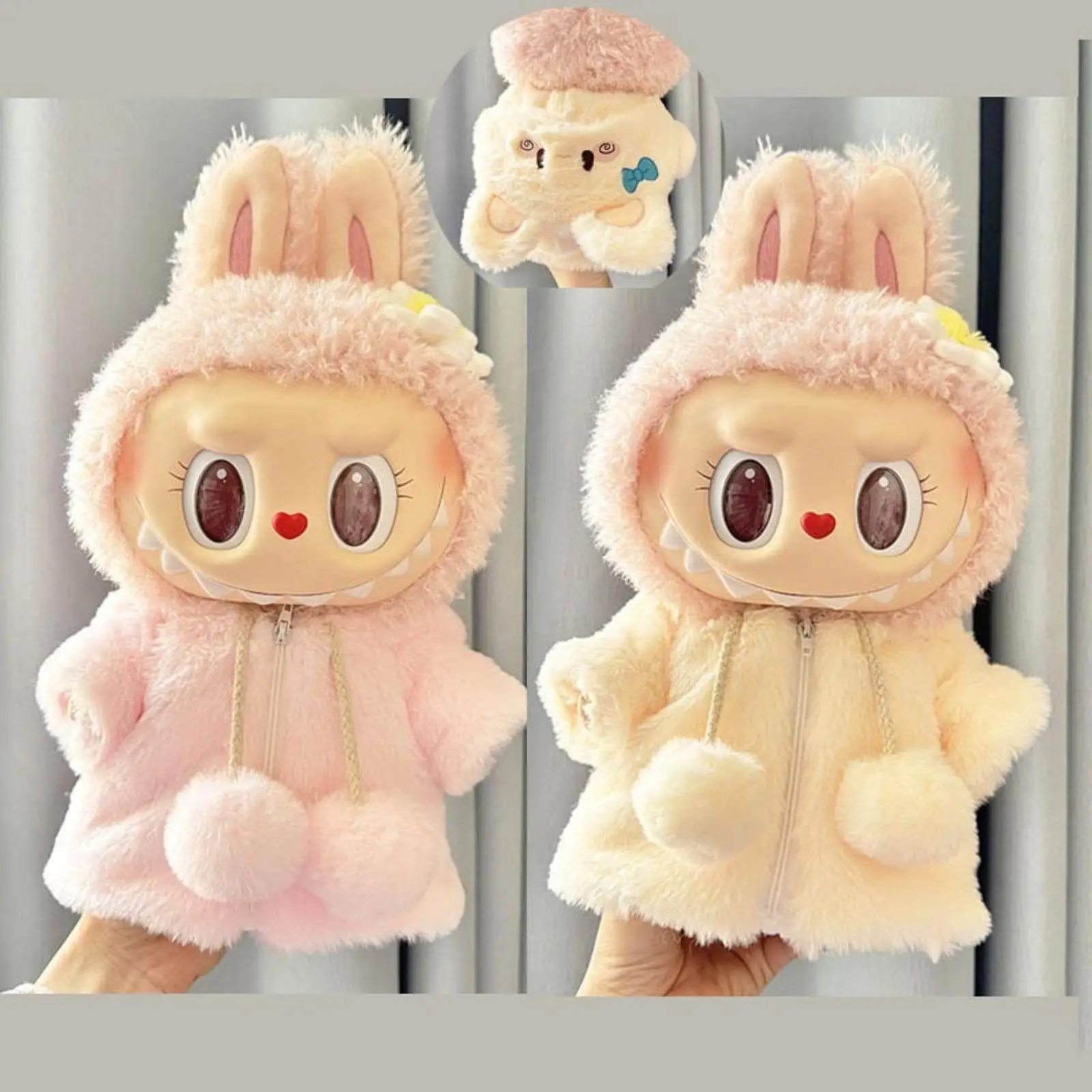 

Plush Doll Overcoat Cosplay Costume Pretend Play Fashion Cute for 38cm Dolls