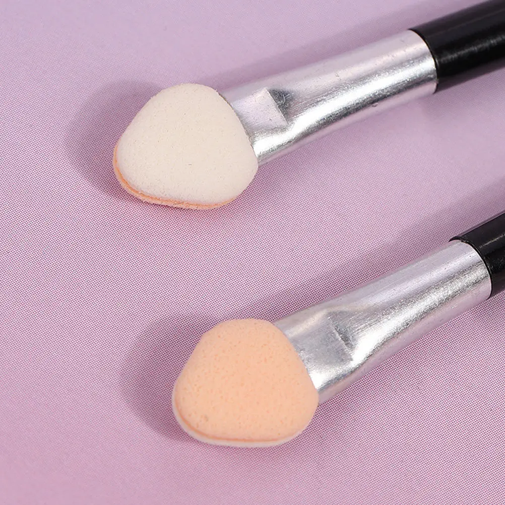 30Pcs Compact Dual-Ended Eyeshadow Applicators Creative Double-Sided Design for Outdoor Makeup Travel Eye Makeup Tools