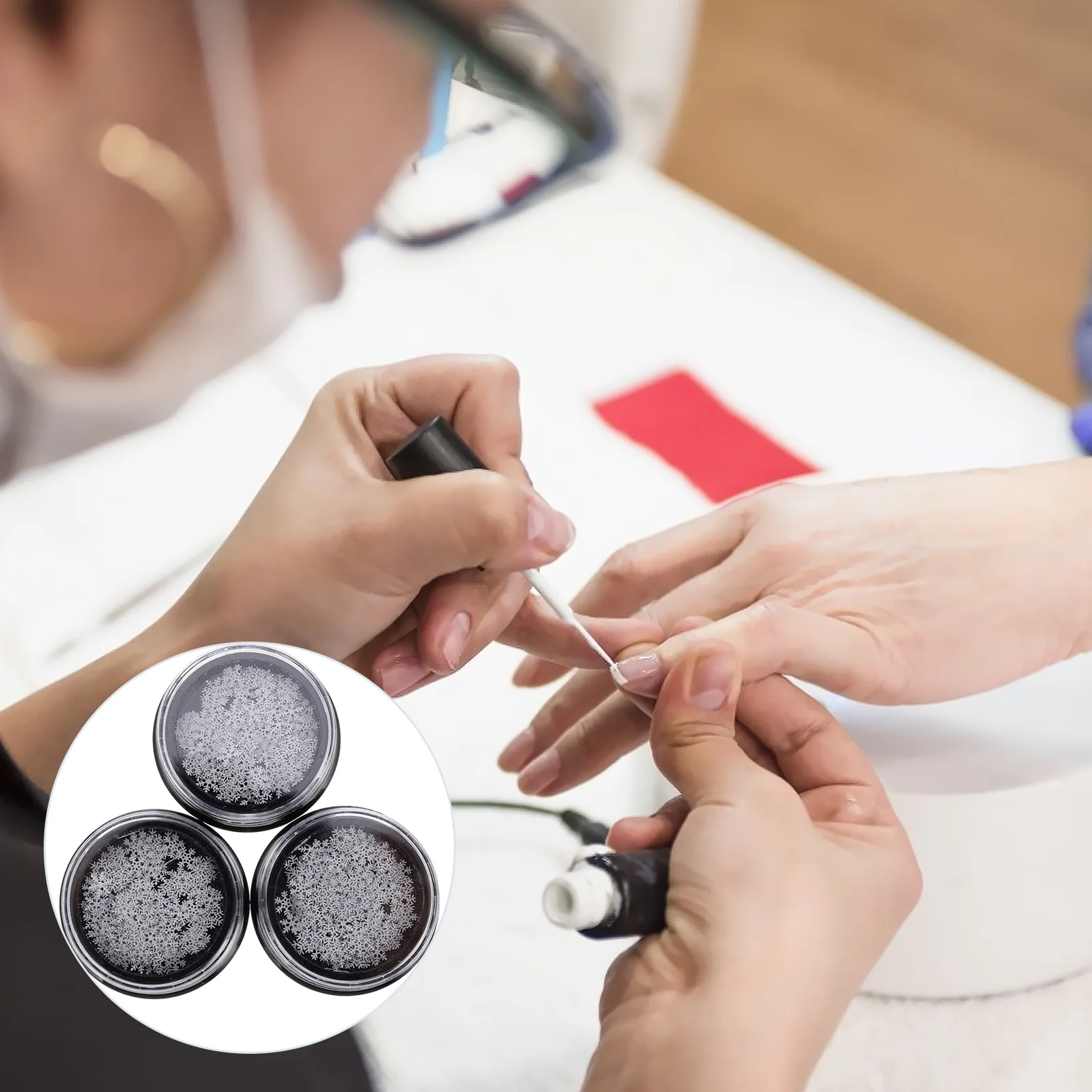 

3 коробки, рождественские наклейки для дизайна ногтей, снежинки, маникюр, блестки, уникальный узор, декор для ногтей «сделай сам», аксессуар для чехла для телефона, праздничный вид