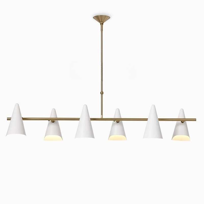Designers Minimalist Multi-Heads Ceiling Pendant Light for Living Rooms Dining Table Villas Restaurants LED Chandelier Luminaire