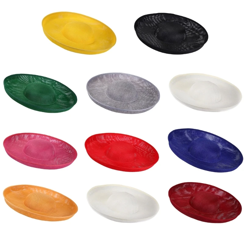 Millinery Hat Base with Textured Oval Profile, DIY Fascinator Blank for Bridal and Cocktail Event Styling Looks D0UB