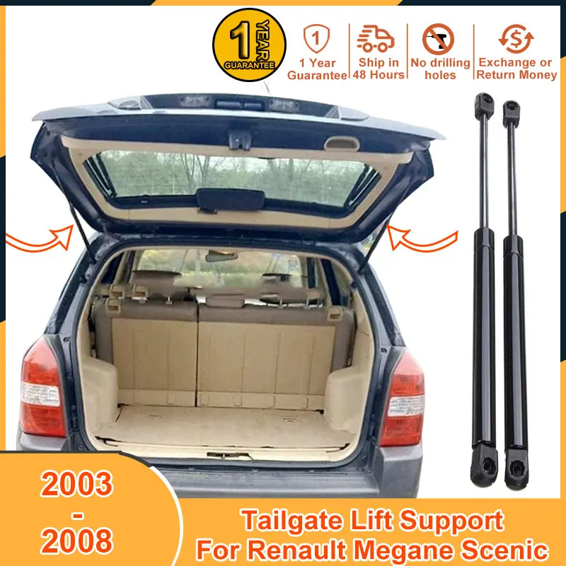 2003-2008 Tailgate Lift Support For Renault Megane Scenic 2004 2005 2006 2007 2008 Accessories Strut Bars Damper Shock Absorber