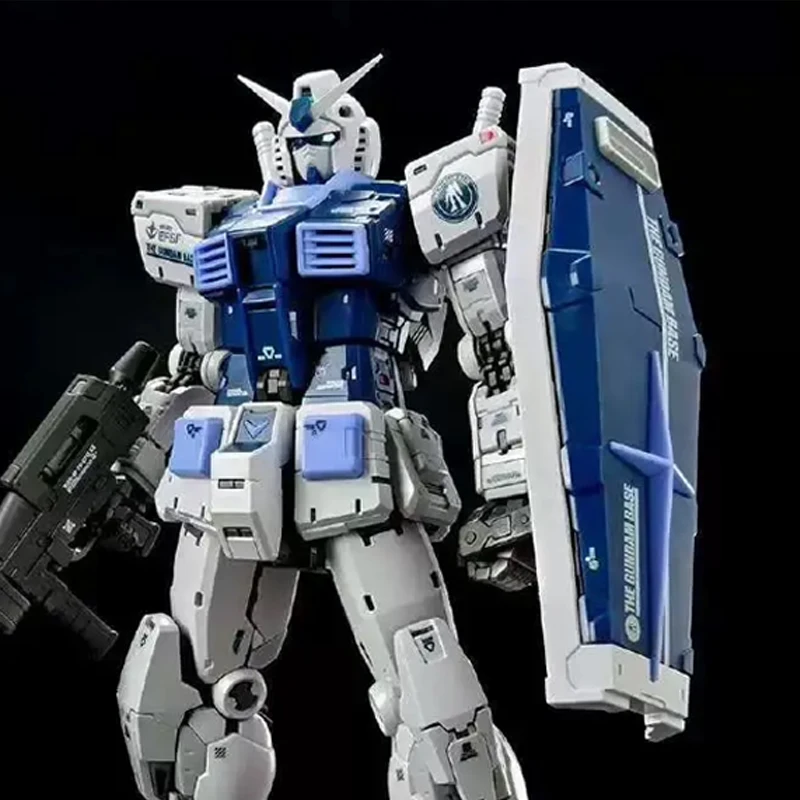 Rg modelo 5501 Rx-78-2 Ver 2,0 modelo de ensamblaje 1/144 figura de acción Rx-78-2 estatua Base modelo colección habitación decoración escritorio juguetes regalo