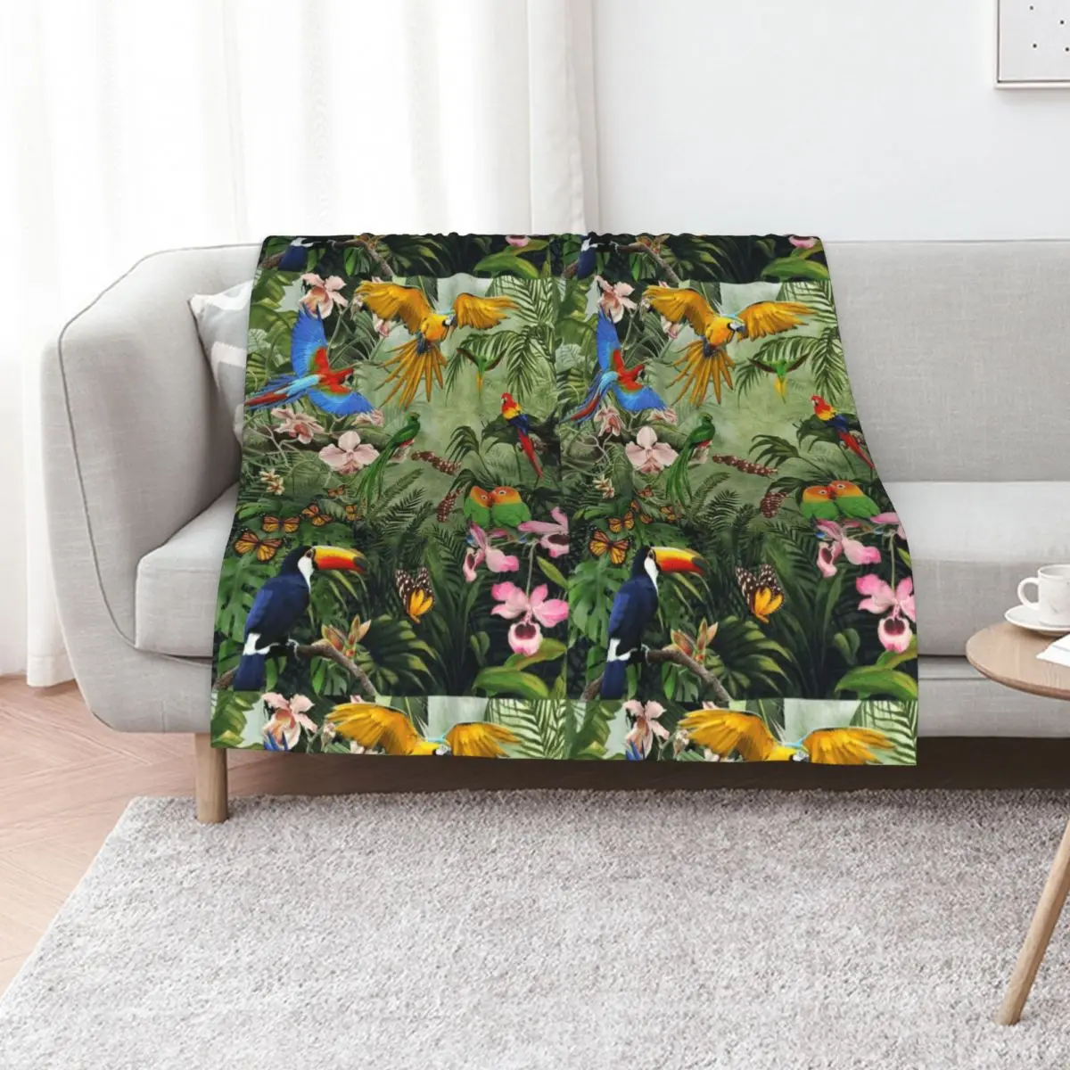 Paradise Throw Blanket Flannels Baby christmas decoration Thins Vintage Thermal Blankets