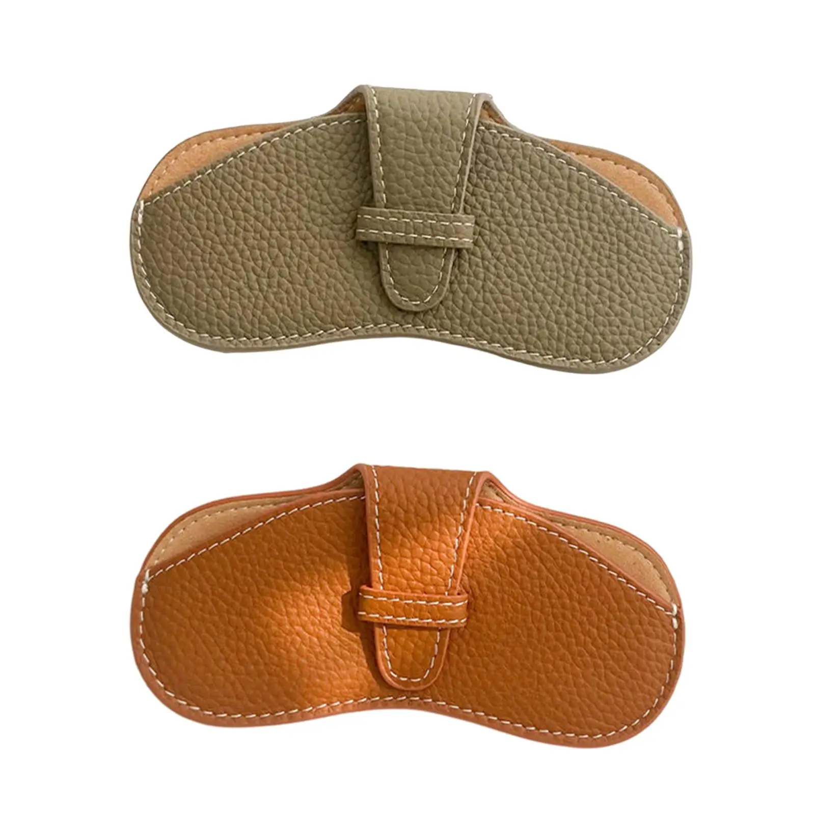 Soft Glasses Case Portable Fashionable Carrying Organizer PU Leather Eyeglass Pack for Hiking Traveling Unisex Outdoor Camping