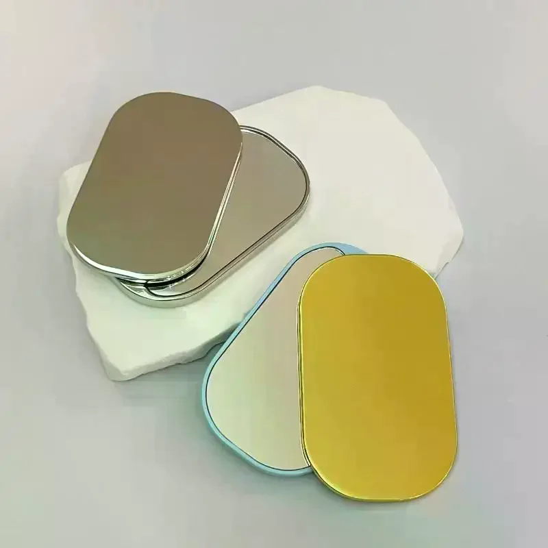 مرآة مكياج مربعة الشكل، مرآة صغيرة لطيفة للفتيات، مرآة دوارة محمولة للطلاب، أدوات تجميل محمولة باليد #2