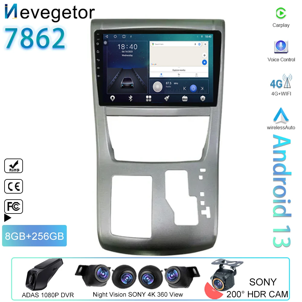 

Android For TOYOTA Alphard 20 Series Vellfire 2008-2014 Car Radio Multimedia Player Navigation GPS Carplay Head Unit No 2din DVD