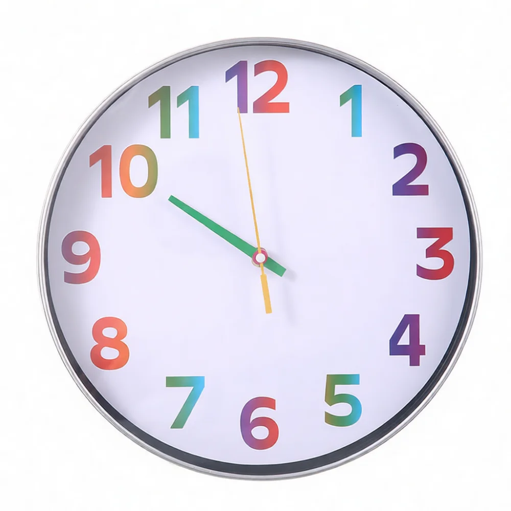Modern Minimalist Wall Clock Silent Round Hanging Timepiece For Living Room Office Kitchen Decor Home Interior Decoration