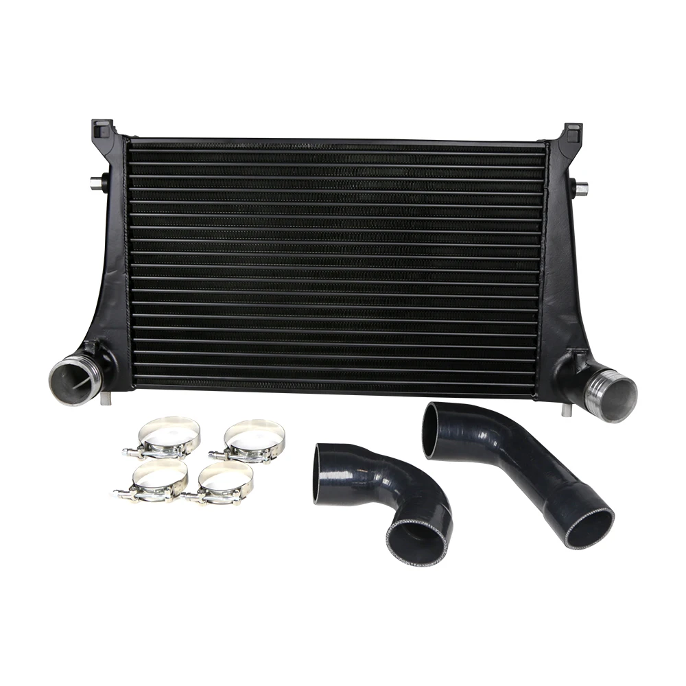 High Performance 70mm Competition Tube & Fin Intercooler Kit Black For VW MK7 GTI Golf R VAG 1.8T 2.0T 8V A3 S3 Audi S3