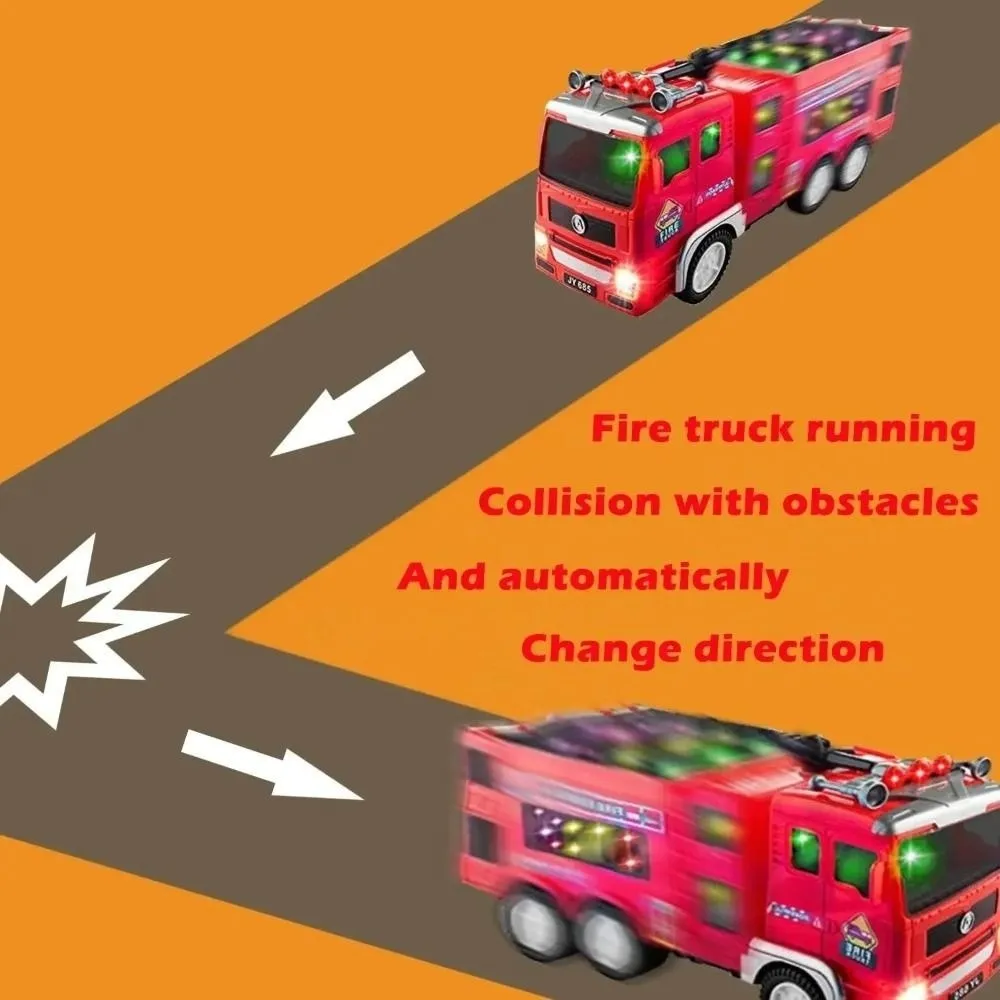 点滅LED消防車 磁気サウンドライト 電気工学トラック 本物のサイレン ミキサートラック エンジニアリング車両