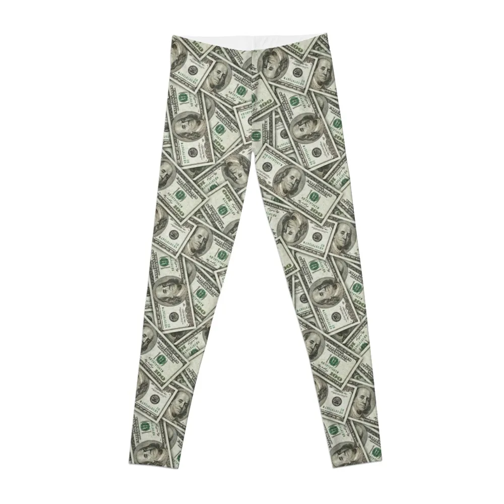 100 Dollar Bill Leggings Golf wear Women sportwear gym top Womens Leggings