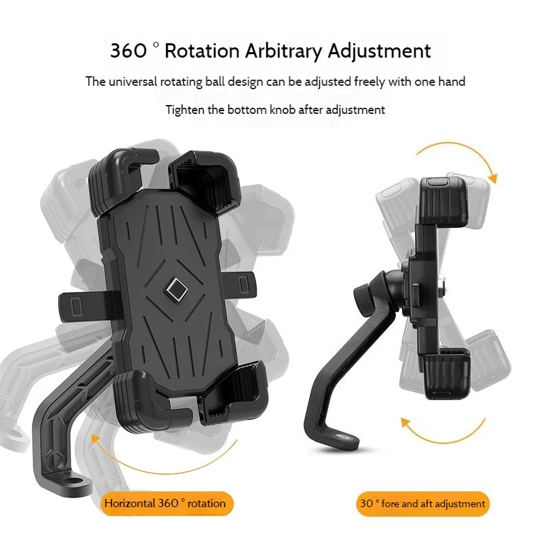 Riding Navigation Bracket Electric Motorcycle Navigation Bracket Rider Artifact Stainless Steel Bracket One-Handed Access.