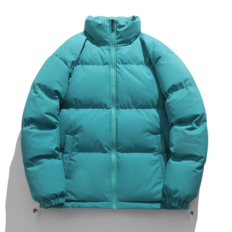 

high Quality Brand Men's Stand Collar Warm Thick Jacket Coat Male Fashion Casual Parka Winter New Arrived Men Solid Color Parka