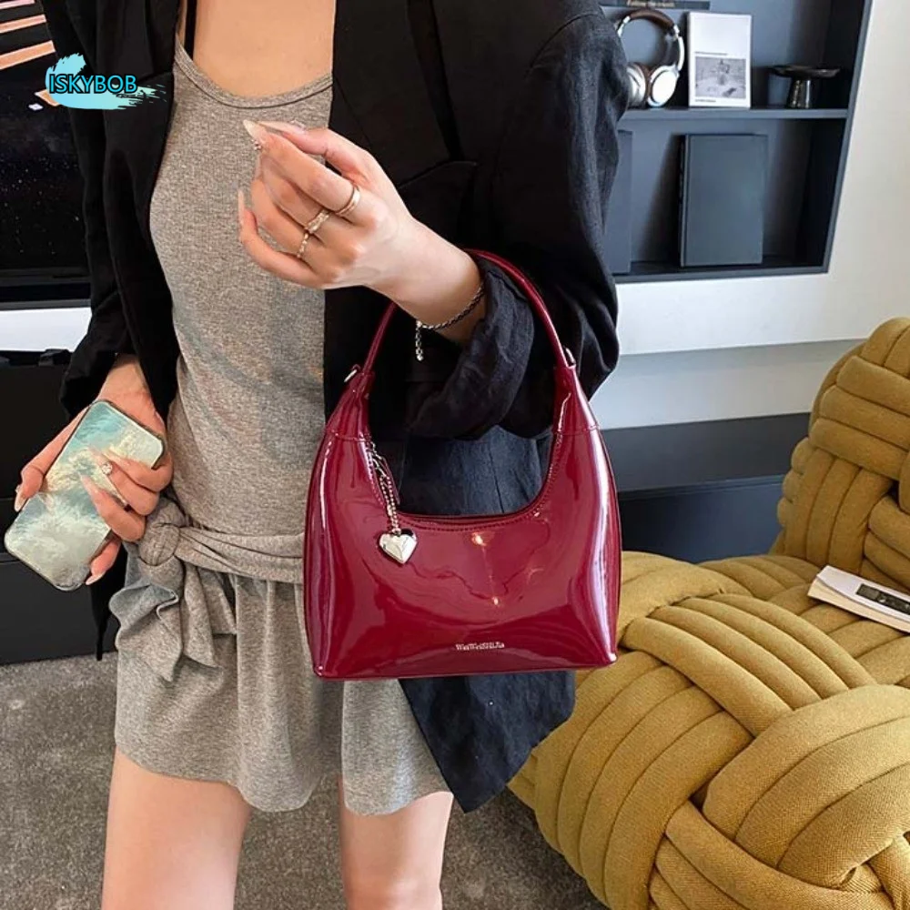 

Handbag Korean PU Crossbody Bag PU Leather Dumpling Bag Korean Underarm Bag Large Capacity Solid Color Women Shoulder Bag Women