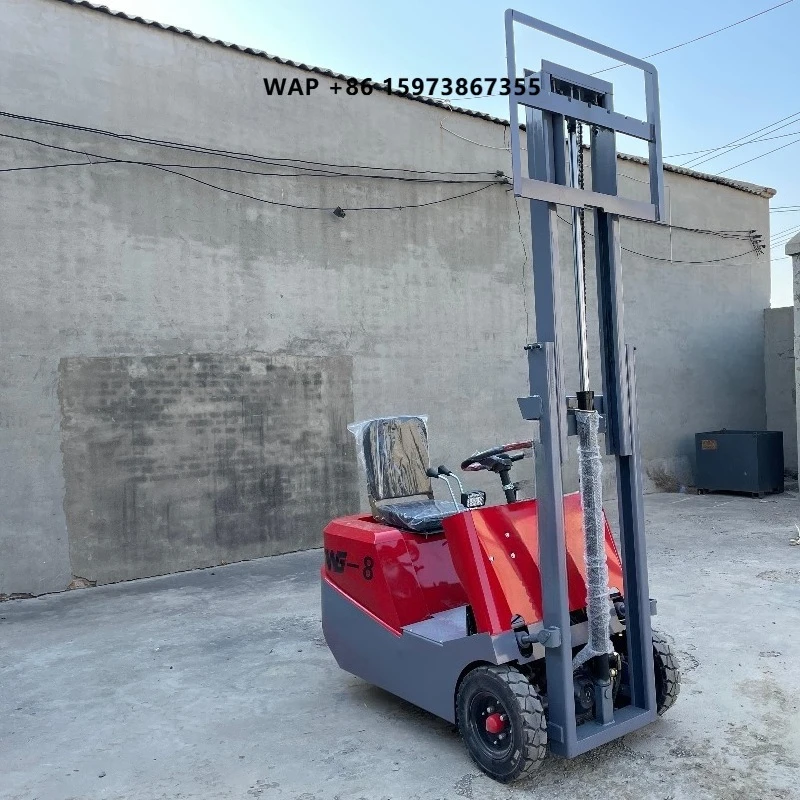 China Suppliers Portable Mini Forklift Lift 500kg 800kg 1000kg Small Working Space 3 Wheel Electric Forklift Machine