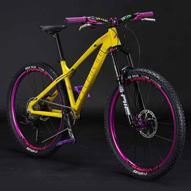 27,5" Dirt Jump Mountainbike 10Gang All-Terrain 4-Kolben-Hydraulikbremsen Aluminiumrahmen für Jugendliche/Studenten Freestyle & Urban