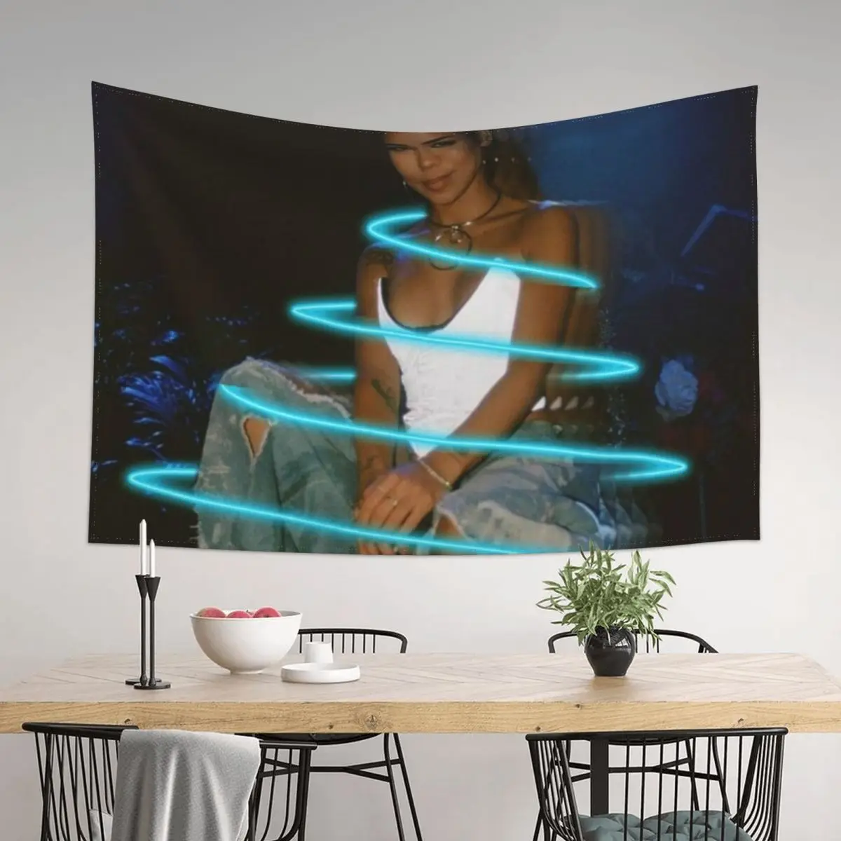 

Jhene Swirl Tapestry Decorative Wall Room Design Bedrooms Decor Tapestry