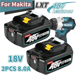 2024 Upgraded 18V Original for Makita BL1860 BL1850B BL1850 BL1840 BL1830 BL1820 BL1815 LXT-400 Replacement Lithium Battery