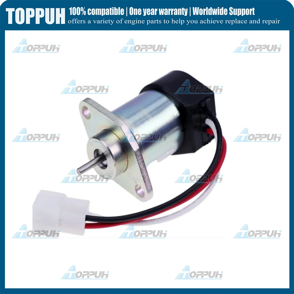

12V SA-5190-12 Shutdown Solenoid 12V for ISEKI tractor E3CD E3CE E3CF E3CG E3CC TG5330E4 SF310 SF370 SZ330
