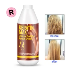 Best Effect 1000 ml DS Max Brasilianische Keratin-Behandlung 12 % Formalin glättet und repariert sehr lockiges Haar