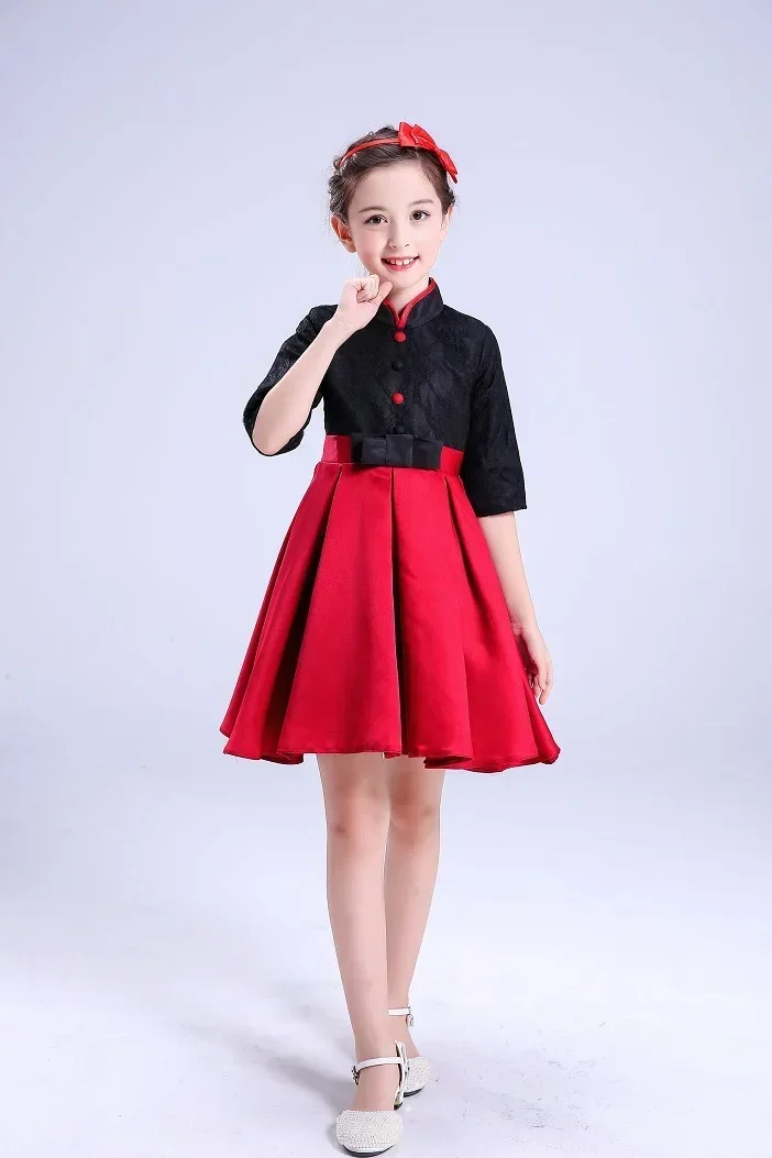 ชุดเต้นแจ๊สเด็ก ชุดเต้นละติน ชุดนักร้องประสานเสียงโรงเรียนประถม ชุดพิธีกรเด็กชายและเด็กหญิง