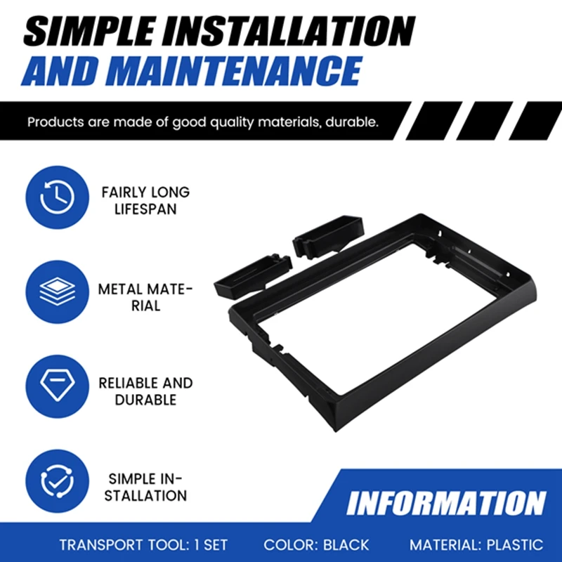 2 Din 9Inch Car Frame Fascia Canbus Box Adapter Android Radio Dash Fitting Panel Kit For Fiat Bravo 2006-2021