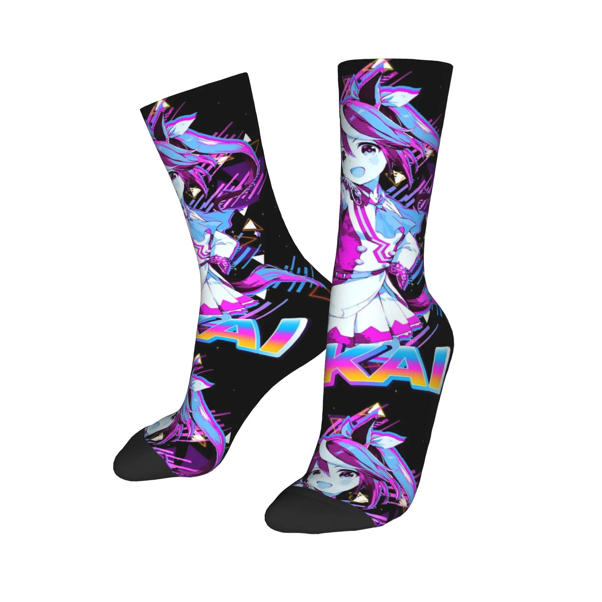 

Tokai Teio Uma Musume носки для мужчин и женщин модные носки из полиэстера Harajuku весна лето осень зима средние носки-трубы подарок