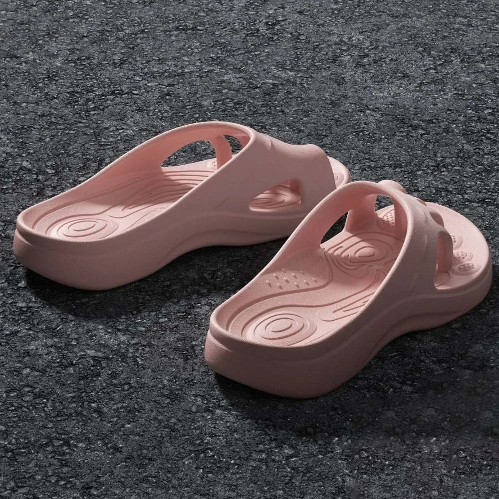 Improvement of Toe Valgus Five-Toe Slippers Massage Arch Support Split-Toe Flip Flops Five Toe Separation Cushioning