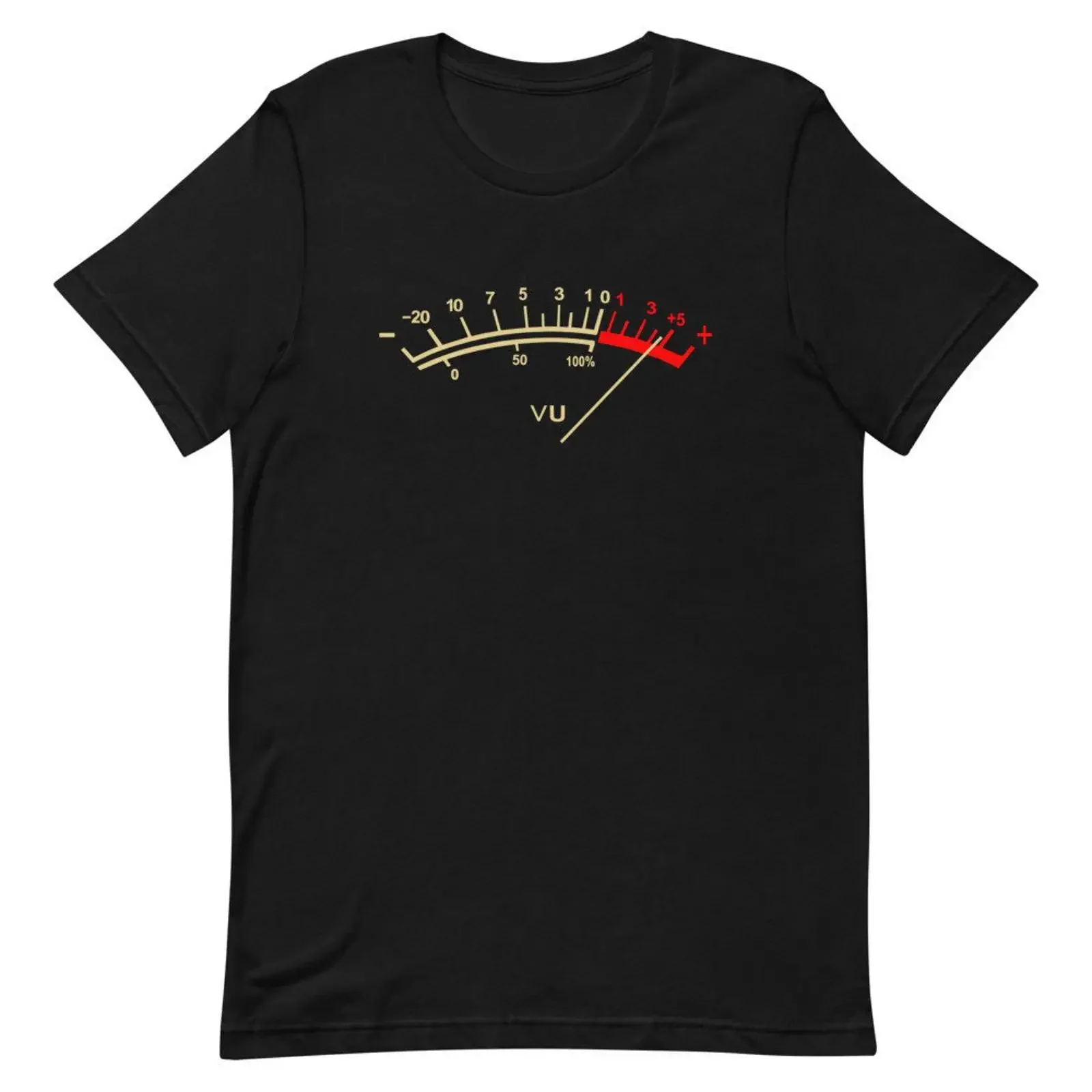 VU Meter Analog Classic Hi Fi DJ Style Fashionable  T Shirt vintage Washed Stylish designer clothes fashion graphic Soft