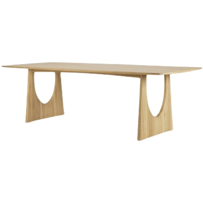 

All solid wood dining table, simple small apartment household dining table
