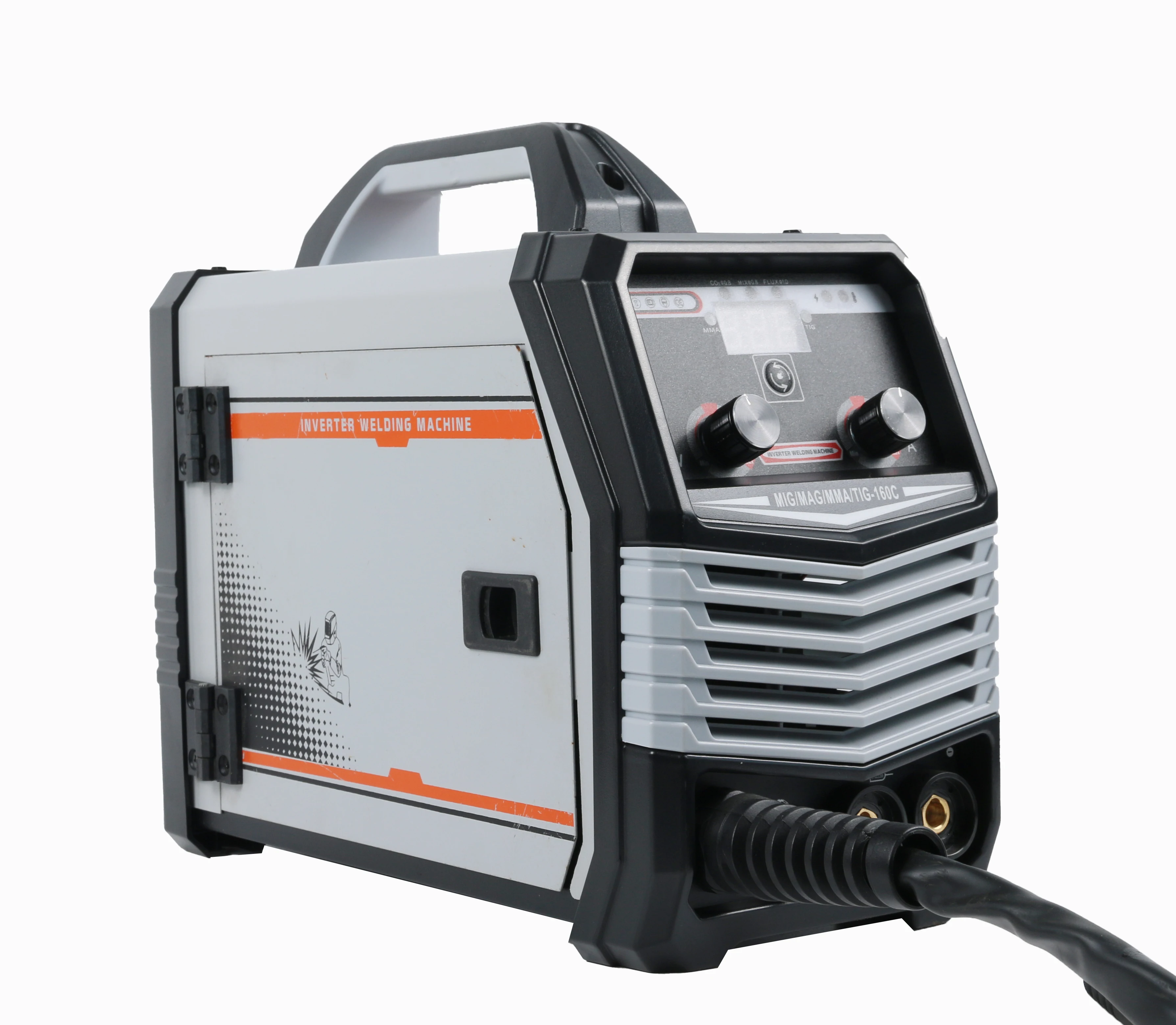 1KG 6-in-1 MIG/MAG/MMA/TIG-160C Welding Machine Gasless Portable 110/220V Welder for Stainless Steel New Condition