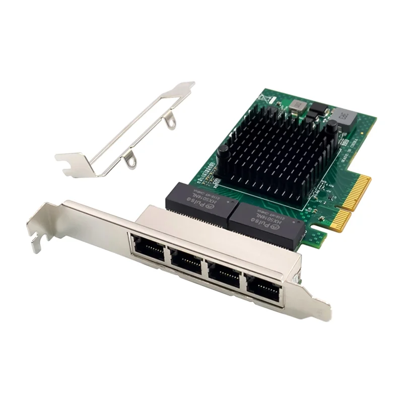 PCI-E X4 Server Network Card BCM5719 4 Port RJ45 Gigabit Ethernet Server Adapter PCI-E Network Card Adapter