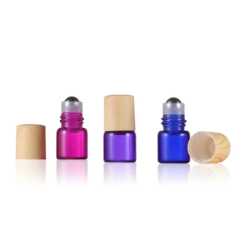 

10ml Walk Bead Bottle Steel Ball Color Essential Oil Mini 5ml Perfume Portable Glass Split Empty Amber Roll on Sample Test Vials