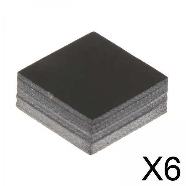 

6 сменных наконечников для кия, профессиональные, для прыжкового удара, аксессуары для кия, черные