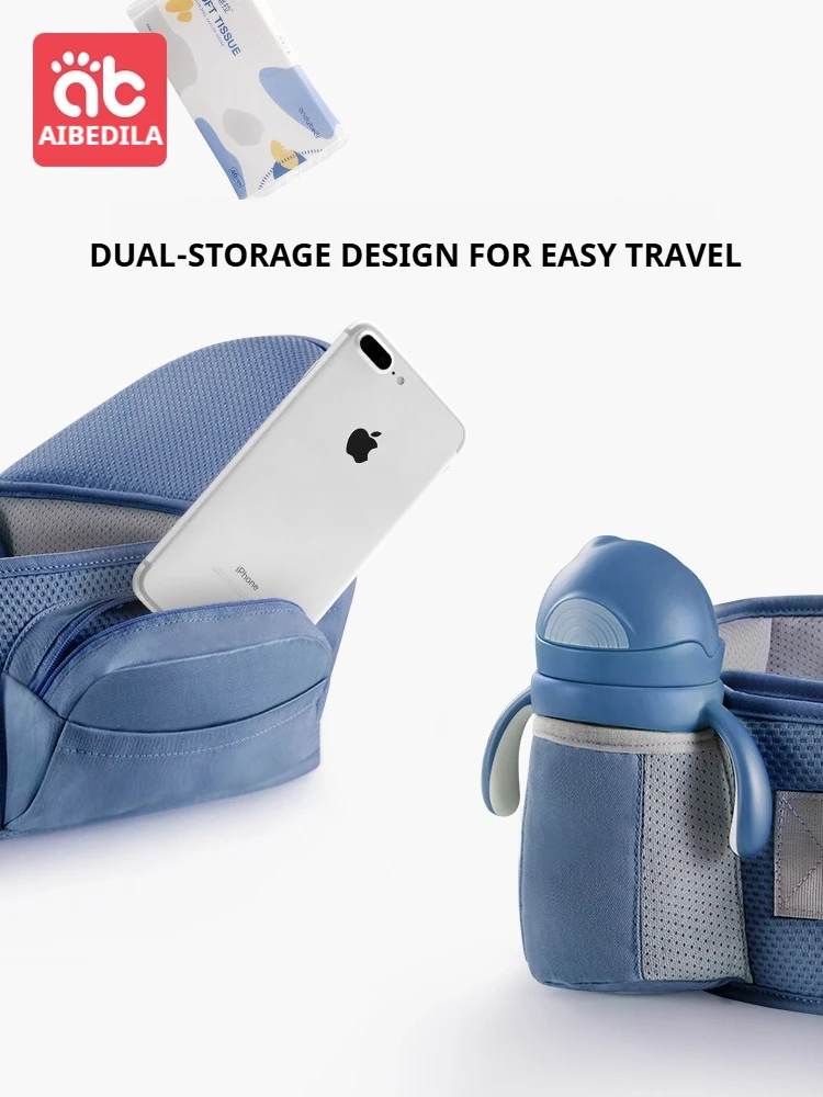 AIBEDILA طفل الناقل تنفس الورك مقعد مريح الطفل الخصر البراز الناقل الرضع الورك مقعد طفل الخصر مقعد البراز 0-2Y