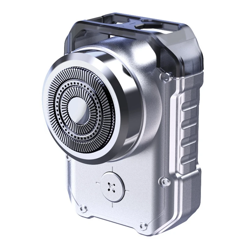 

Новая электрическая мини-бритва для путешествий, Мужская перезаряжаемая Водонепроницаемая IPX7 Мужская бритва в стиле панк, карманная Бритва для бороды с брелоком