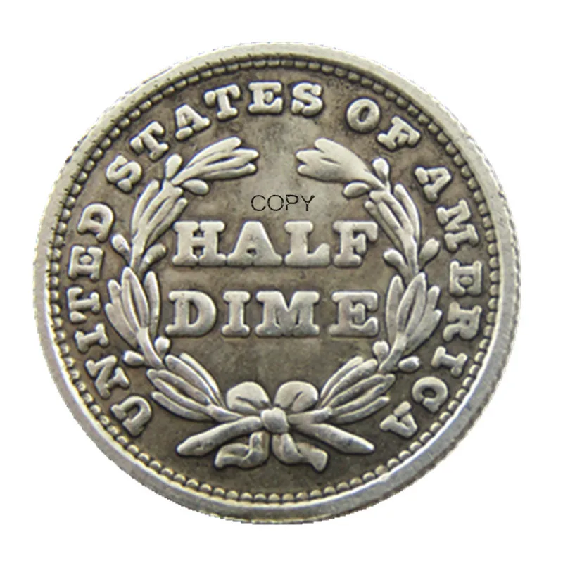 USA 1843 Liberty Seated Half Dime No Stars (Regular Strike) Copy Coins