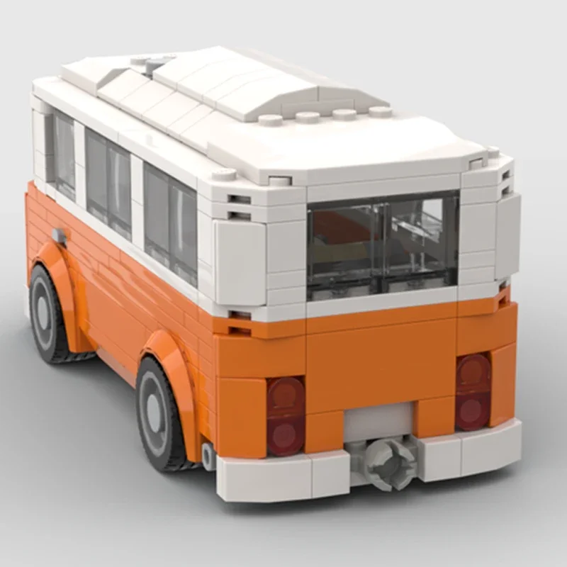 Moc Building Bricks City Car Model T2 camper con tecnologia di rimorchio blocchi modulari regali giocattoli per bambini set fai da te assemblaggio