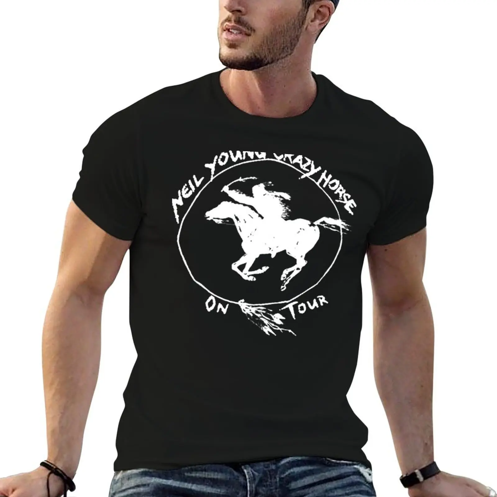 neil tour 2021 T-Shirt Big Size Short Sleeve Tee for Men