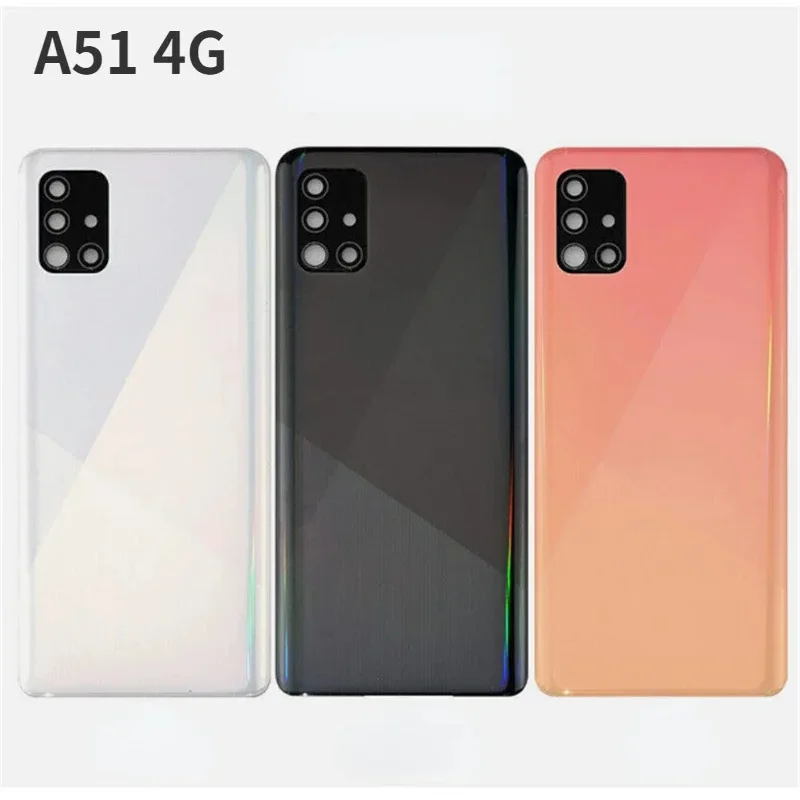 For Samsung Galaxy A51 5G A516 4G A515 Back Battery Cover Rear Housing Cover Replacement With Camera Lens