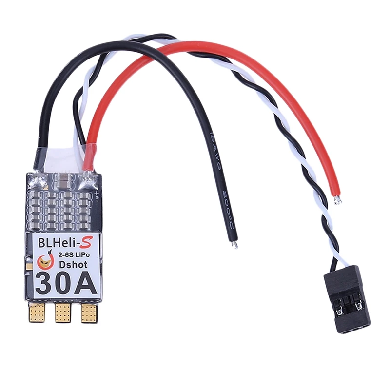 

30A Brushless HLW Blheli-S ESC For 2-6S Lipo FPV QAV250 200 Quadcopter