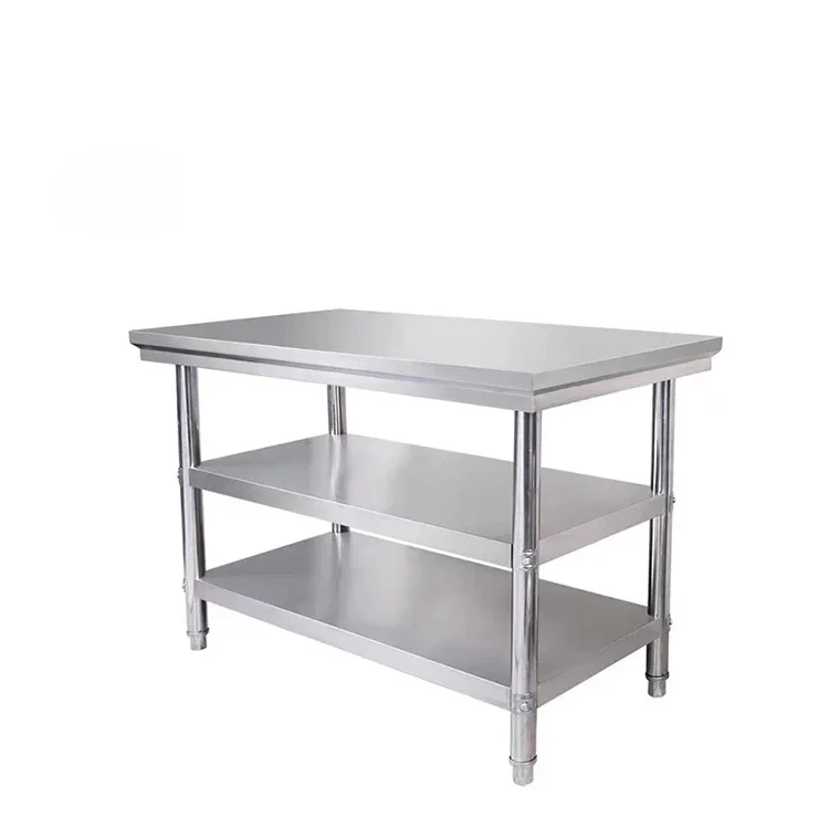 Custom Commercial Kitchen Equipment Worktable With Backsplash