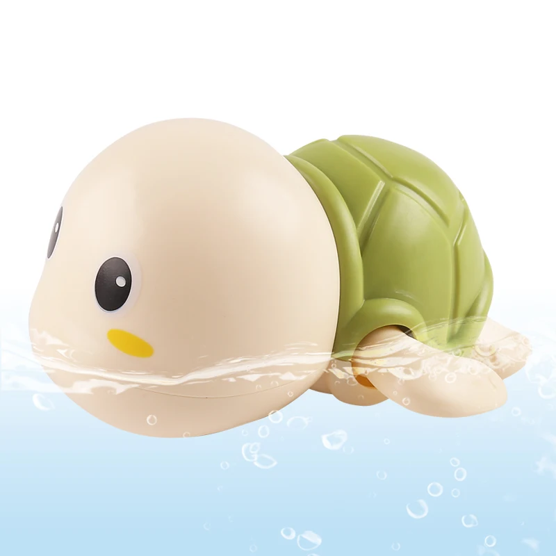 Jouets de bain pour bébé, 3 pièces, chaîne d'eau, horloge, bain, mignon, tortue de natation, piscine, plage, jouet classique pour enfants, jeu d'eau