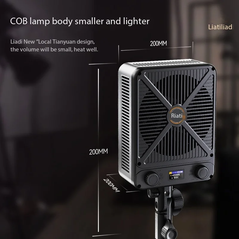 LIYADI G230W LED الفيديو الضوئي ثنائي اللون 2800K-6500K المهنية COB ملء ضوء أضواء التصوير الفوتوغرافي لإضاءة الاستوديو سوفت بوكس