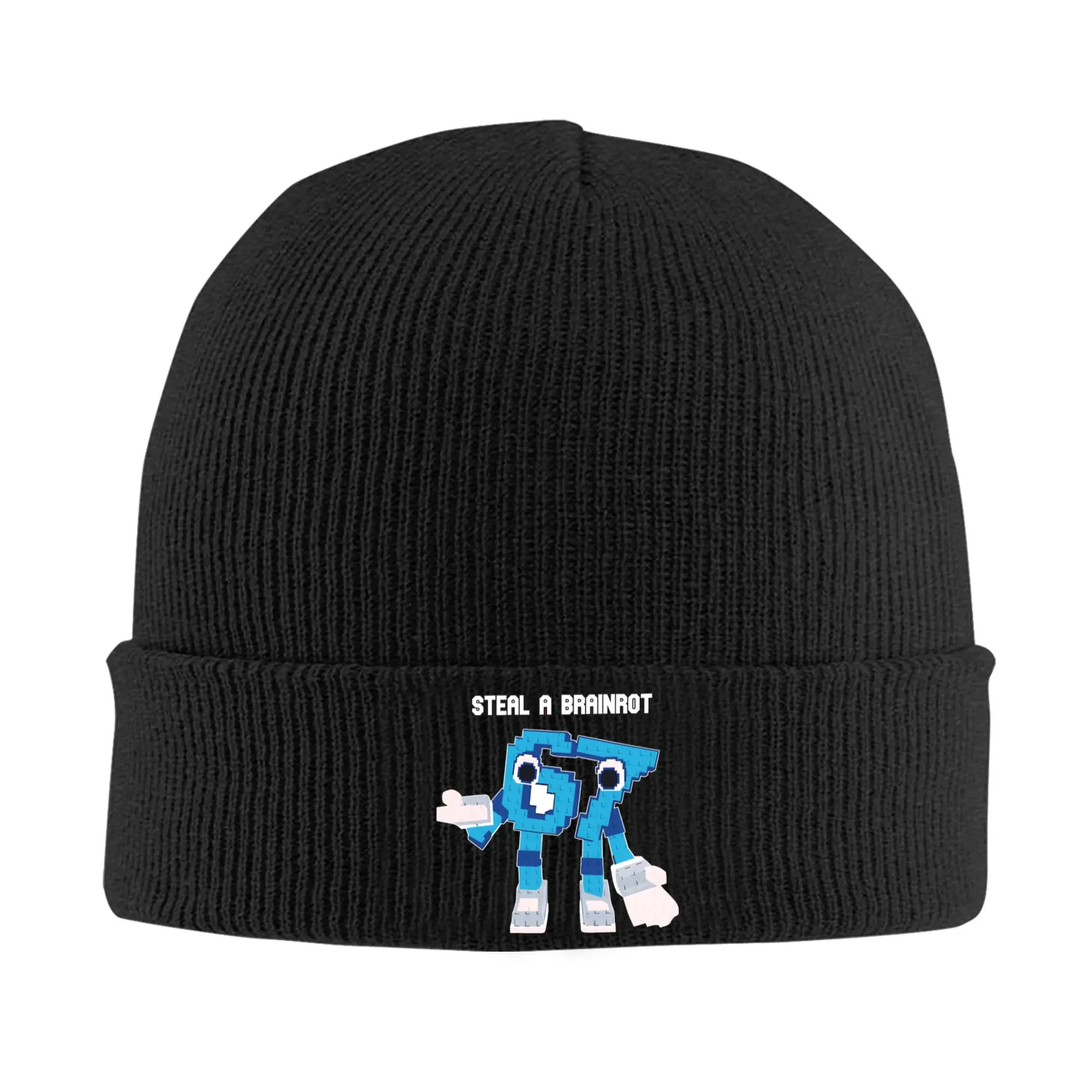 Bruh Steal a brainrot 67 Six Seven Knitted Hat Beanies Winter Hats Warm Unisex  Street Funny Brainrot Meme Caps for Men Women
