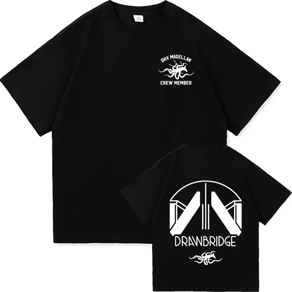 Camiseta del juego DEATH STRANDING 2 on The Beach, camiseta de miembro del equipo DHV MAGELLAN, camisetas con estampado gráfico de diseño a la moda, camisetas Unisex