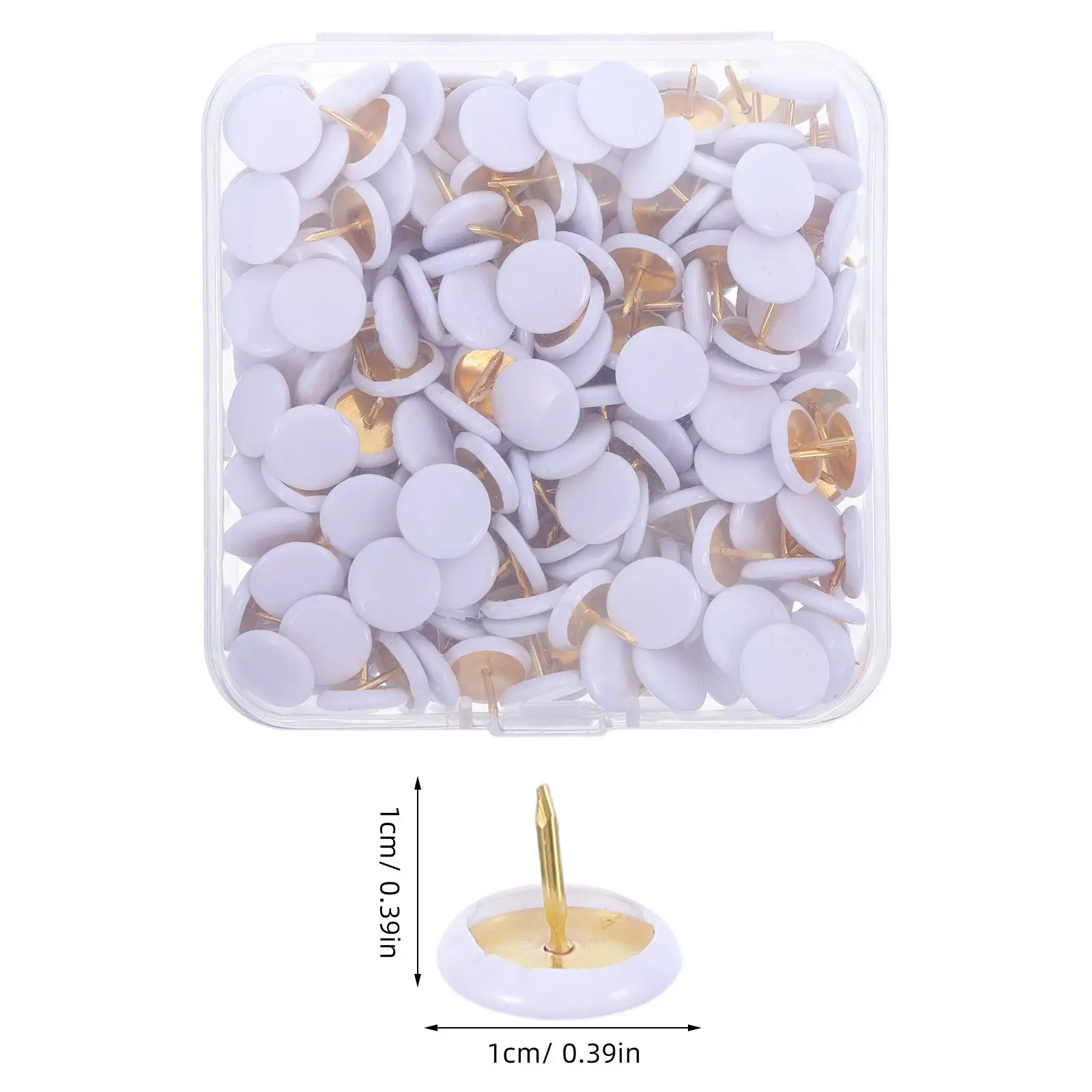 300Pcs Push Pins Candy Color Flat Head Thumb Tacks Steel Point Decorative Corkboard Pushpins for Office School Home Bulletin Map