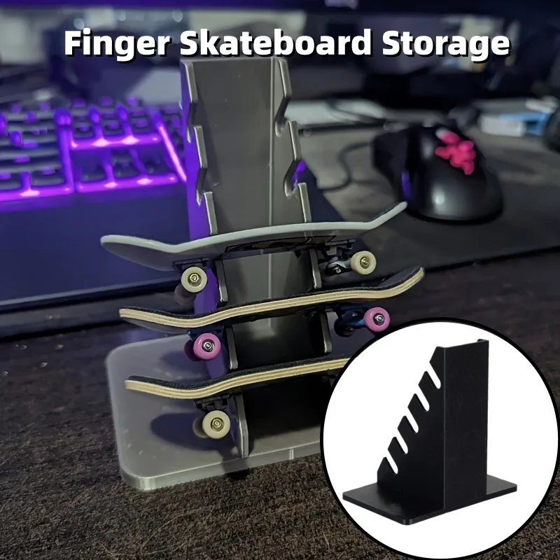 1PCS Finger Skateboard Desktop Storage Rack Storage Finger Skateboard Display Stands Home Accessories Decorative Shelves