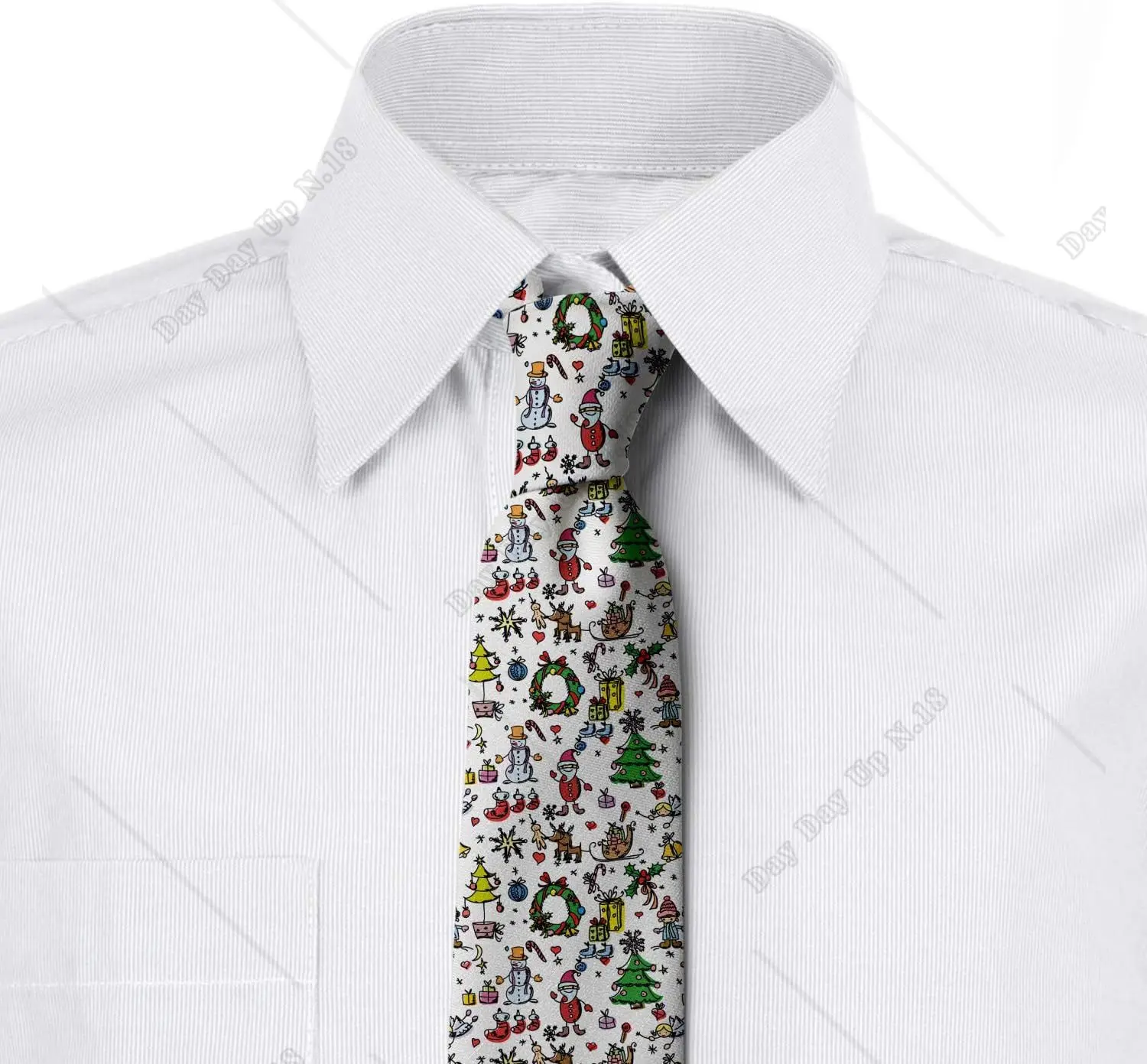 Ambesonne Multicolor Modern Men\'s Tie