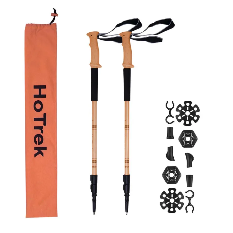 

2PCS Trekking Hiking Poles Ultra-light Stick Off-road Cane Lightweight Walking Sticks for Backpacking Walking, Camping